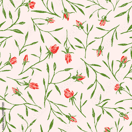 pattern of the roses twigs