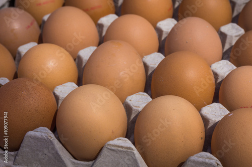 eggs at the market.