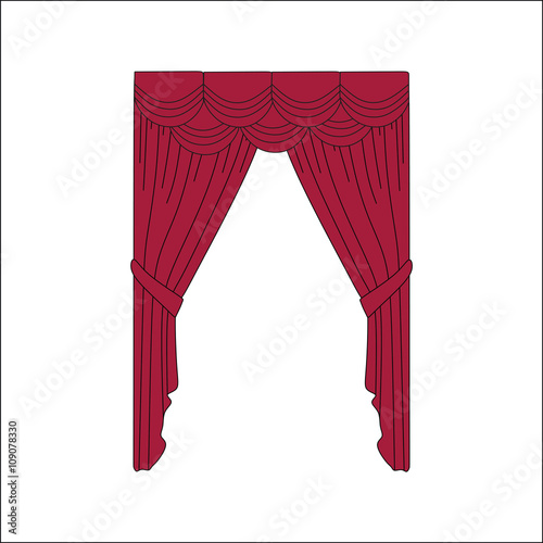  classic curtains. curtains sketch. curtains.