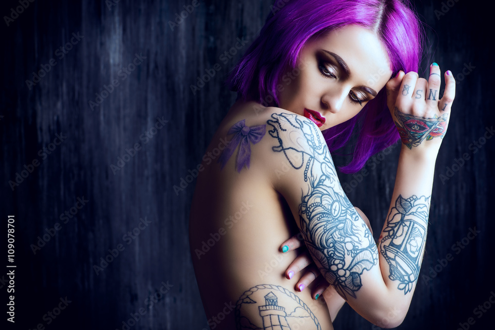 Obraz premium tattoo for girls