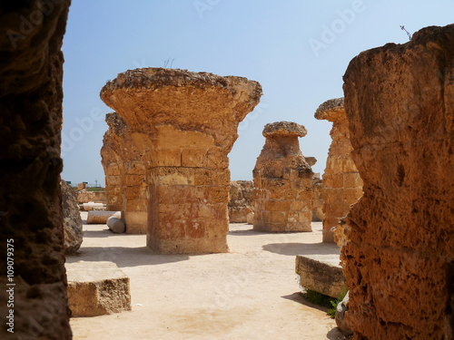 Carthago (Carthage), ruins of capital city of the ancient Carthaginian civilization. UNESCO World Heritage Site. Tunis, Tunisia. photo