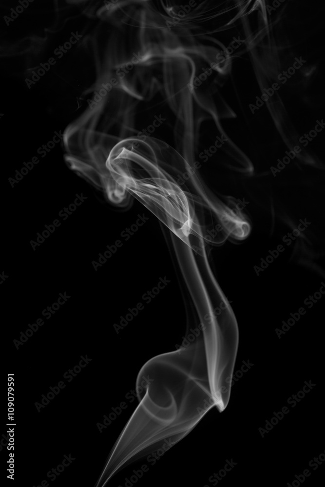 Abstract gray smoke from the incense sticks. Abstract gray smoke from the incense sticks.