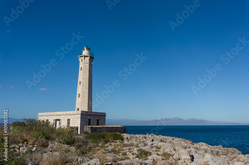 Lighthouse in Gytheio, Peloponnese, Greece