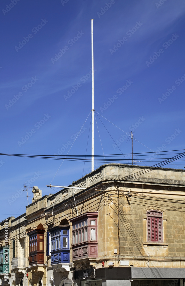 Fototapeta premium Old street in Mosta. Malta