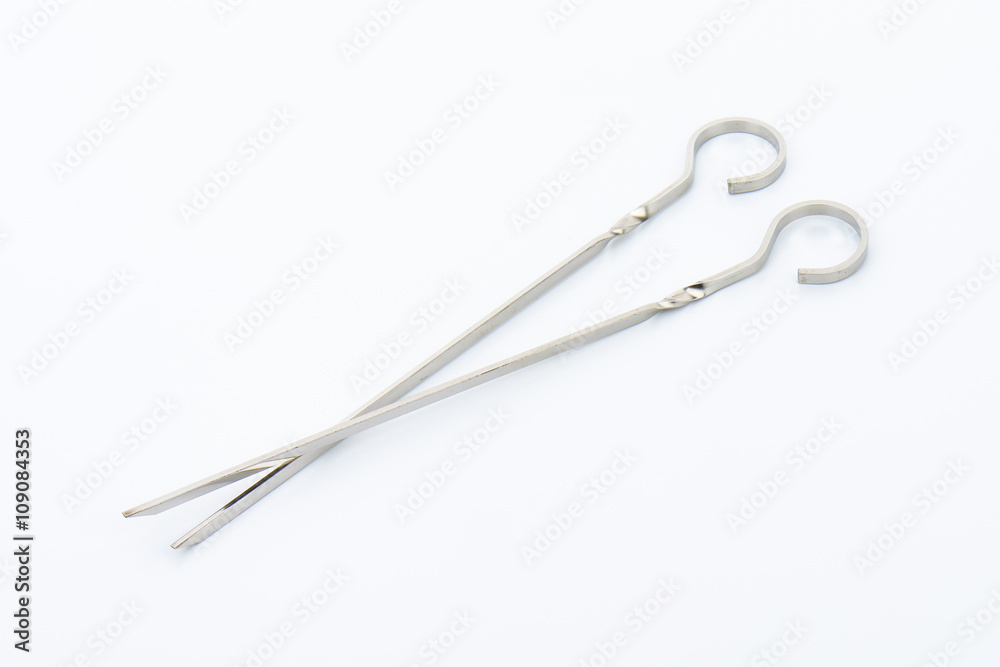 two metal skewers two metal skewers