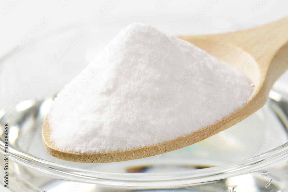 spoon of baking soda spoon of baking soda