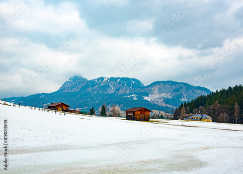 Beautiful winter landscape in Austria