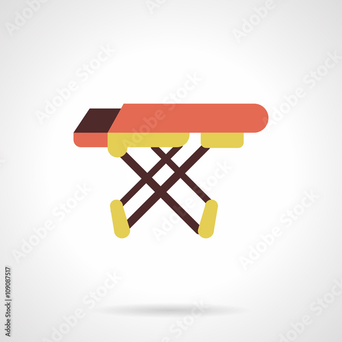 Ironing accessory flat color design vector icon