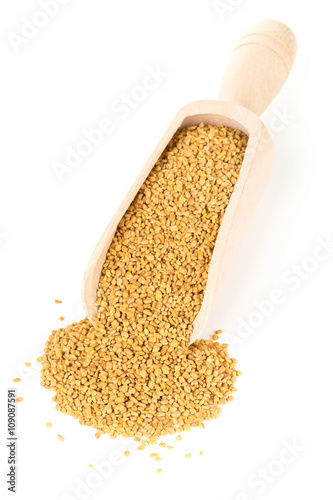 Unprocessed whole fenugreek (Trigonella foenum-graecumcumin) see photo