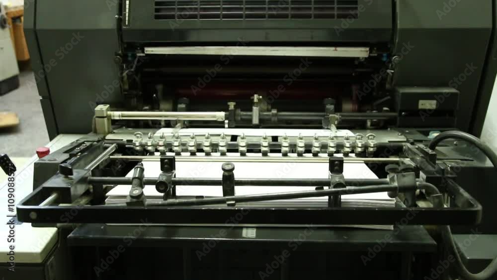 old printing machine