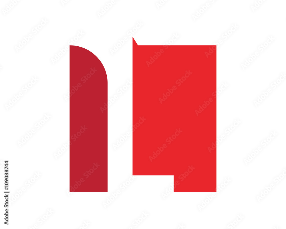 L red square letter business company logo