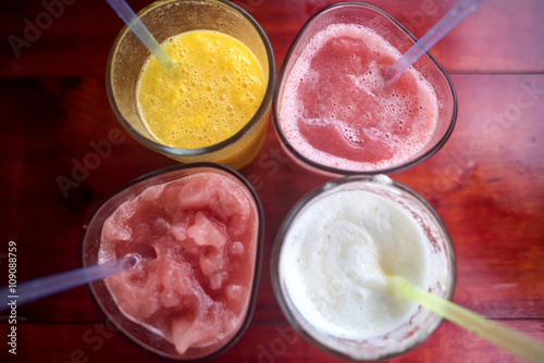 Fruit smoothies healthy eating drinks for summer