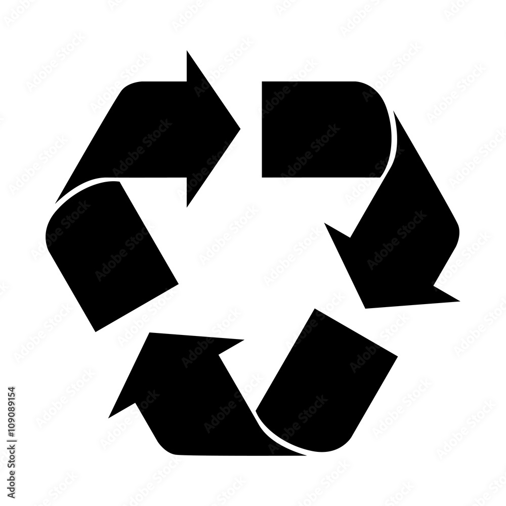 recycle icon black connected recycle icon black connected