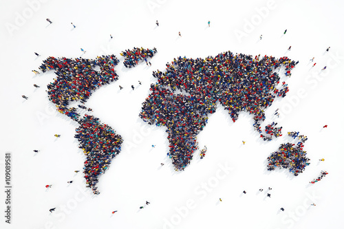 3D rendering of people world #109089581