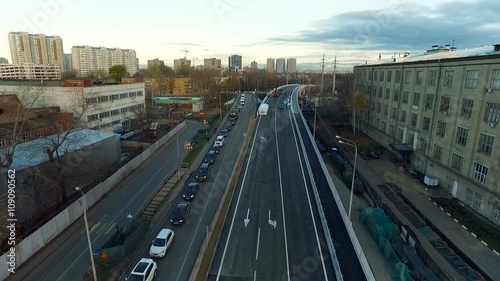 Wallpaper Mural Moscow Highway Overpass Aerial View Day Sky Autumn Summer Torontodigital.ca