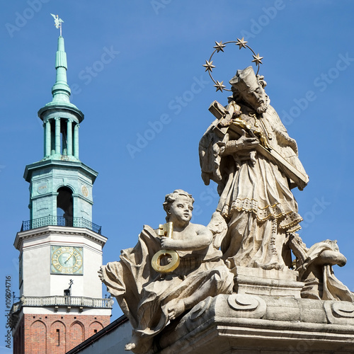 Statue of St. John Nepomucene in Poznan