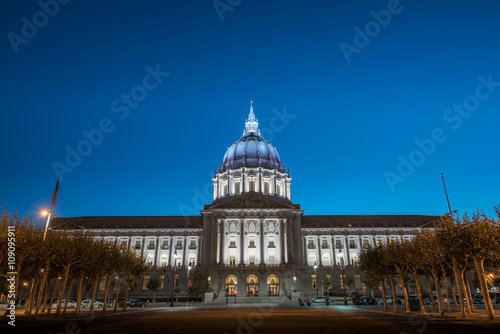 San Francisco City Hall at dusk