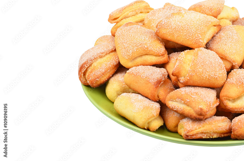 Homemade cookie on plate Homemade cookie on plate