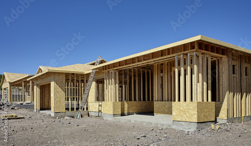 New housing project in progress construction building industry