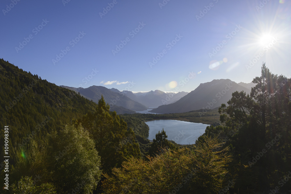 Landscapes of Bariloche, Patagonia, Argentina. Steffen Lake. 