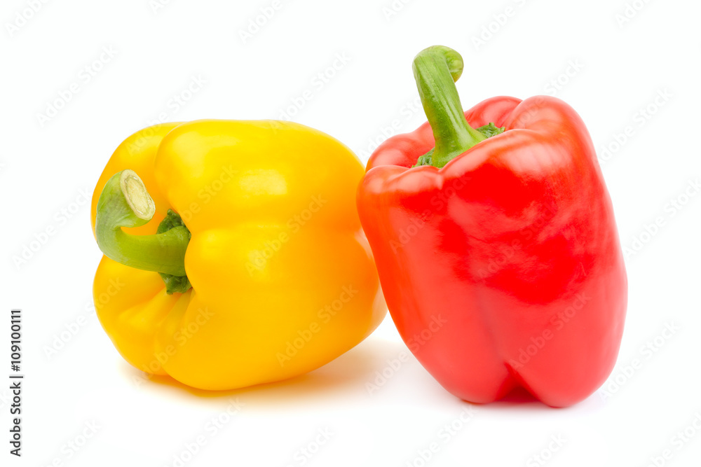 bell peppers isolated on white background bell peppers isolated on white background