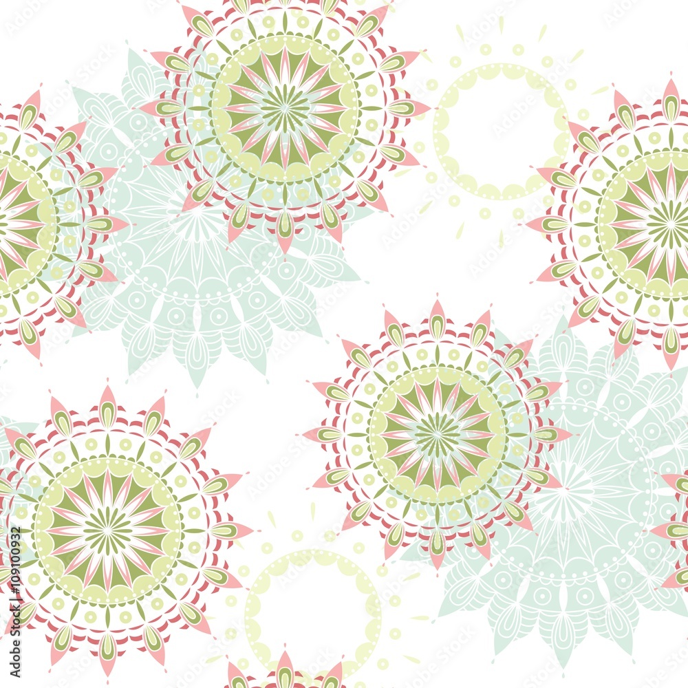 Seamless pattern with mandala. Design element for art.