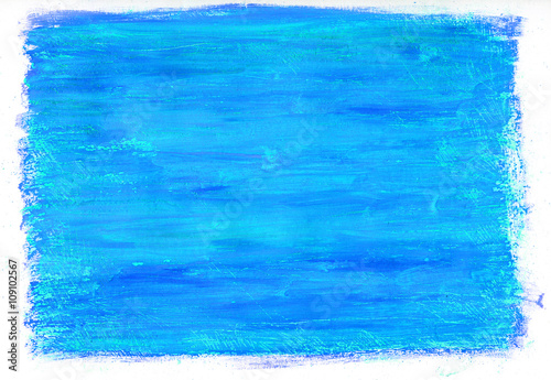 blue gouache, texture
