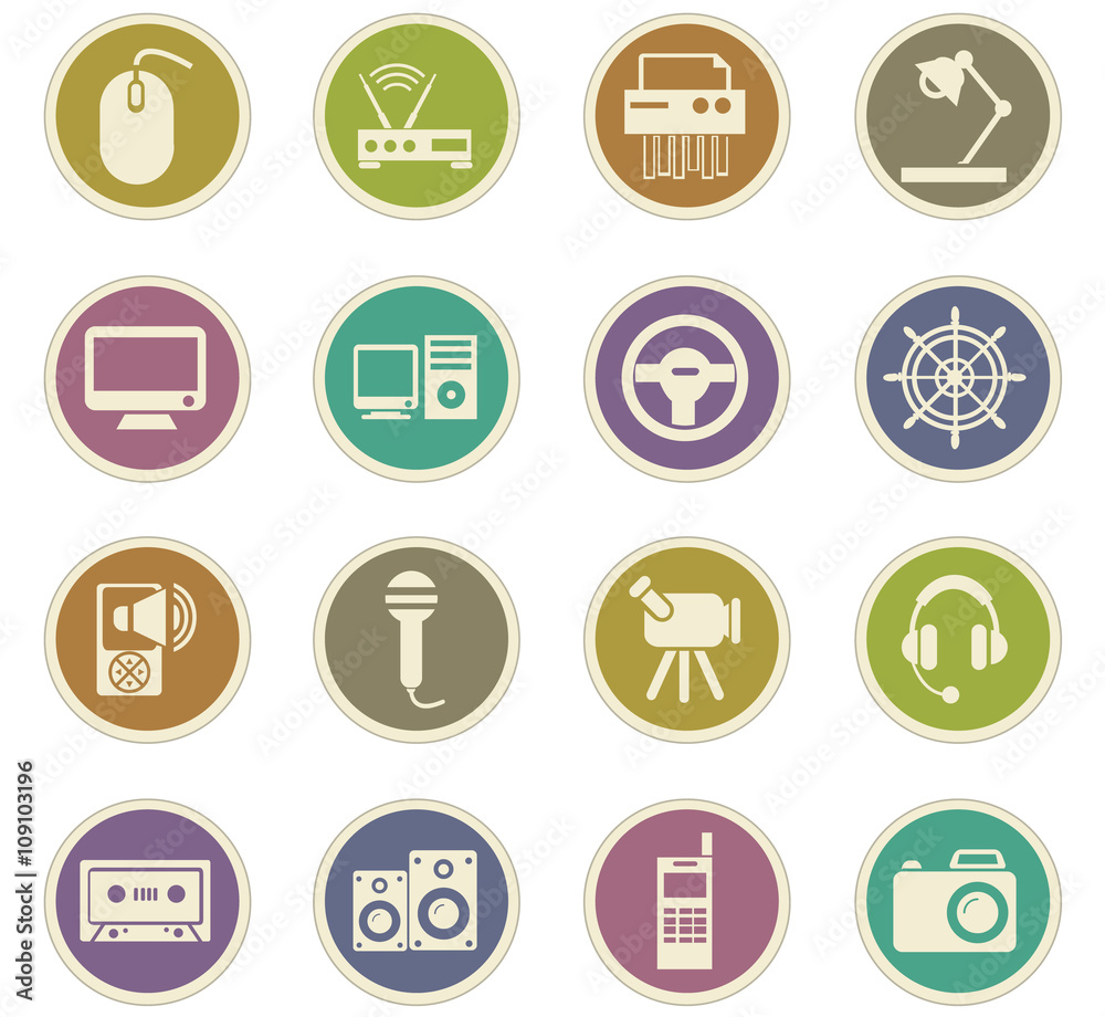 Devices icons set Devices icons set