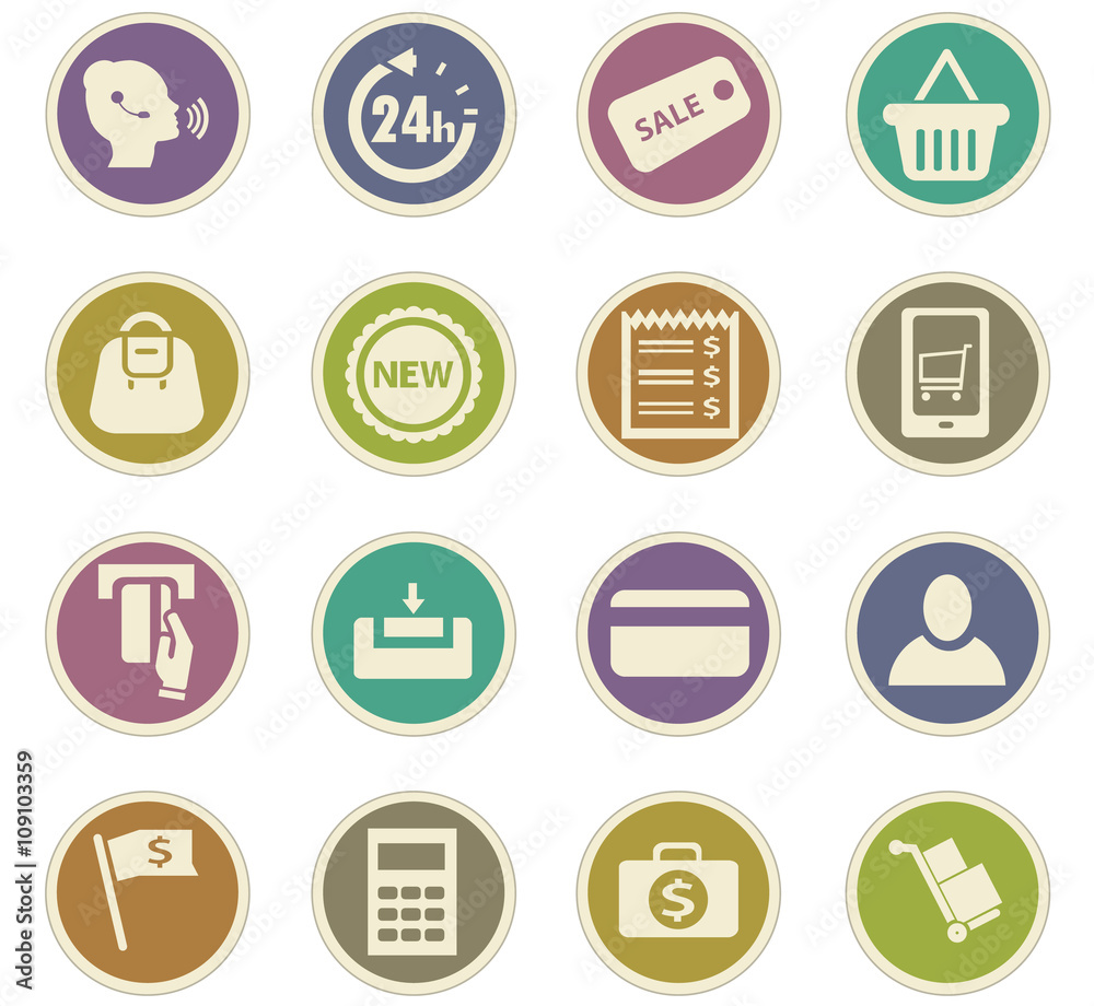 E-commerce icons set E-commerce icons set
