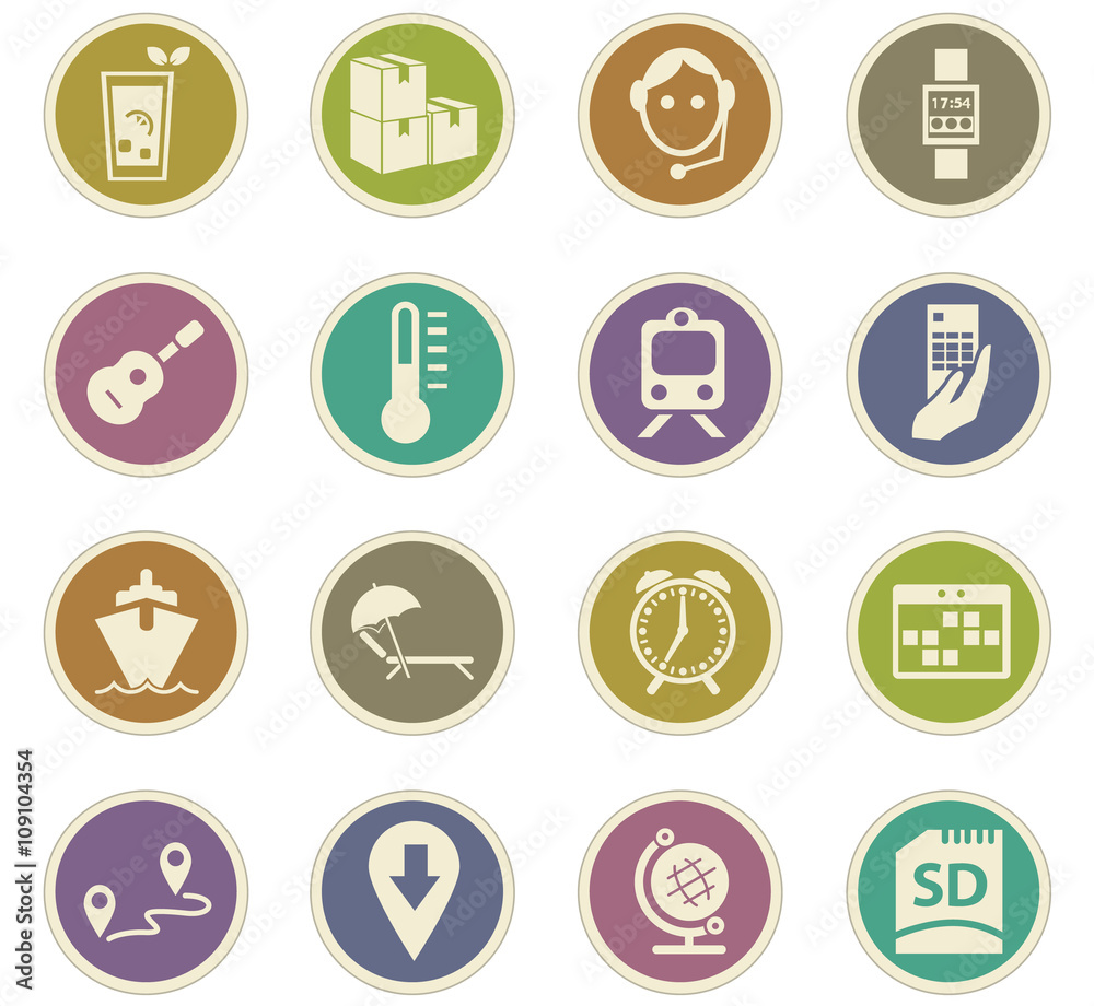 Travel icons set Travel icons set