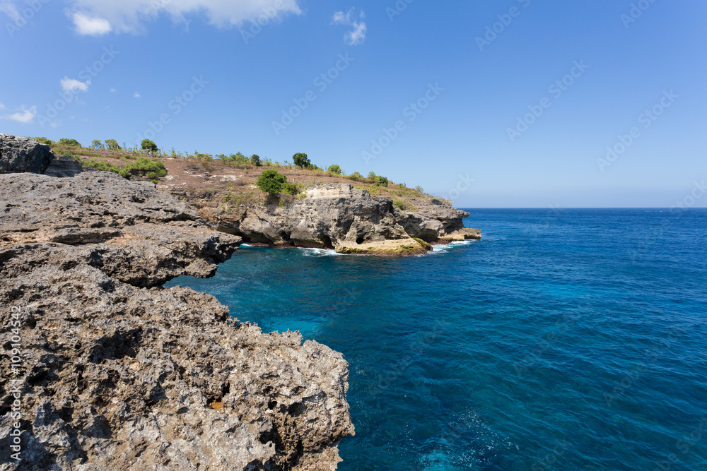 coastline at Nusa Penida island coastline at Nusa Penida island