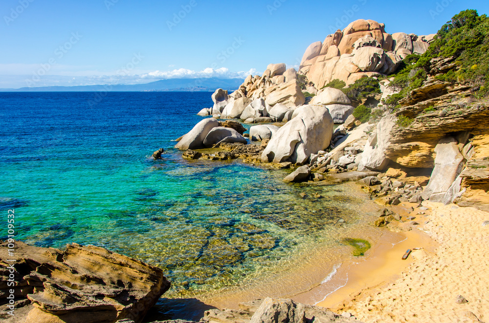 Obraz premium Sardinia - Capo Testa - Beautiful coast