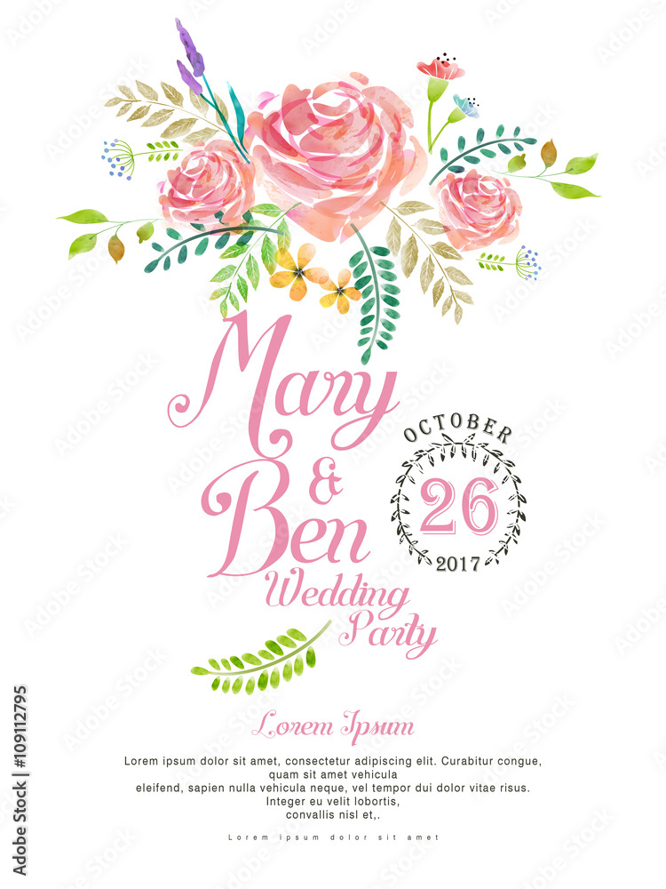 wedding celebration poster