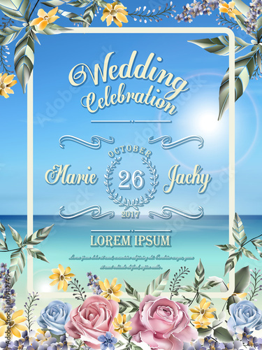 wedding celebration poster