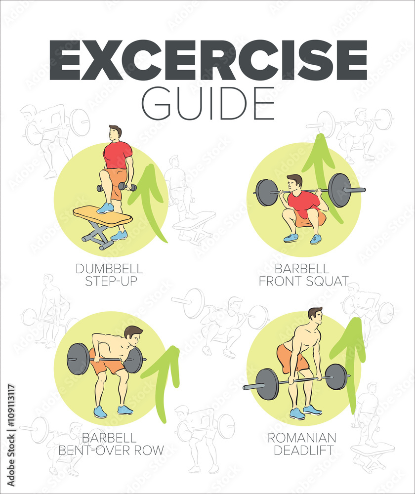 Fototapeta premium Guide of how to exercise well