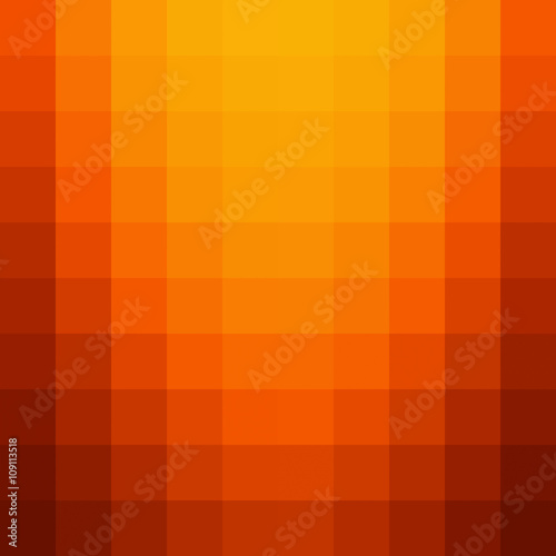 Orange mosaic background - Vector