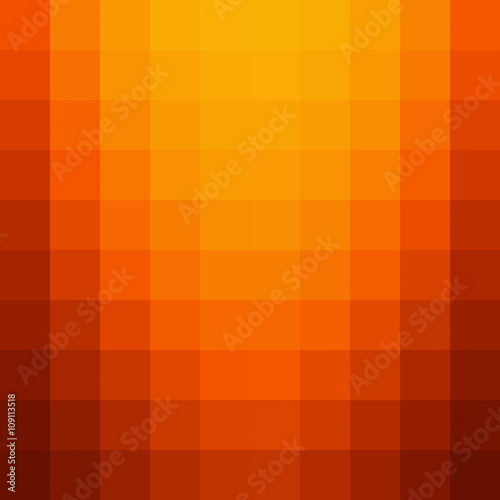 Orange mosaic background - Vector