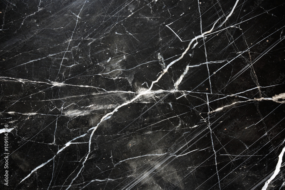 Structure natural of black marble patterned (black Italy) texture and background.