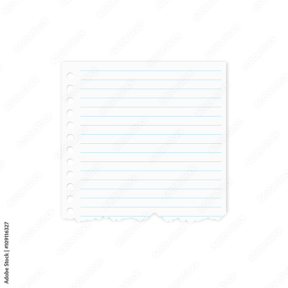  notebook isolated on white