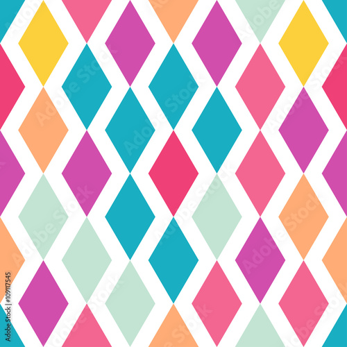 rhombus colored pattern