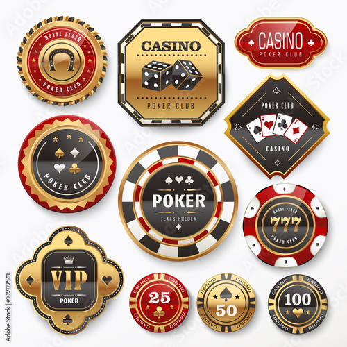 casino club labels collection