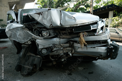 car accident in Asia , Thailand.