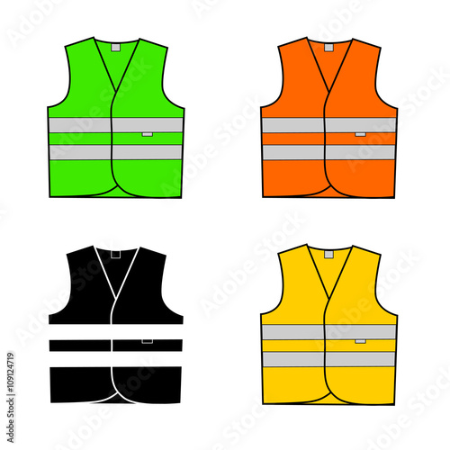 Signal vest logo in vector.Signal vest vector illustration on a white background.