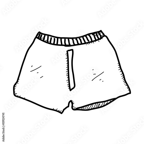 Simple doodle of a pair of boxer shorts