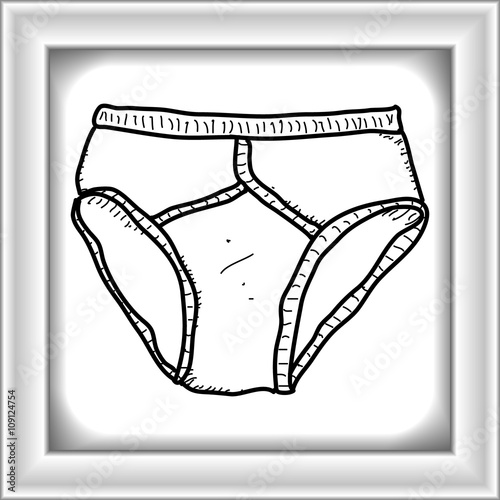 Simple doodle of a pair of pants