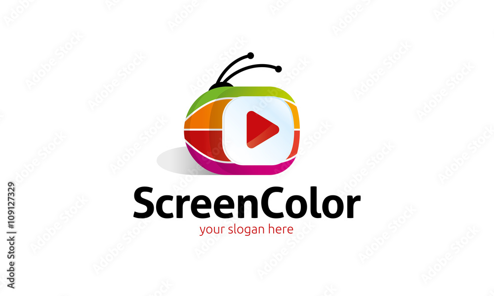 Naklejka premium Screen Color Logo