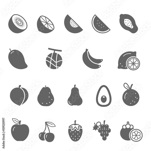 Icon set - fruit
