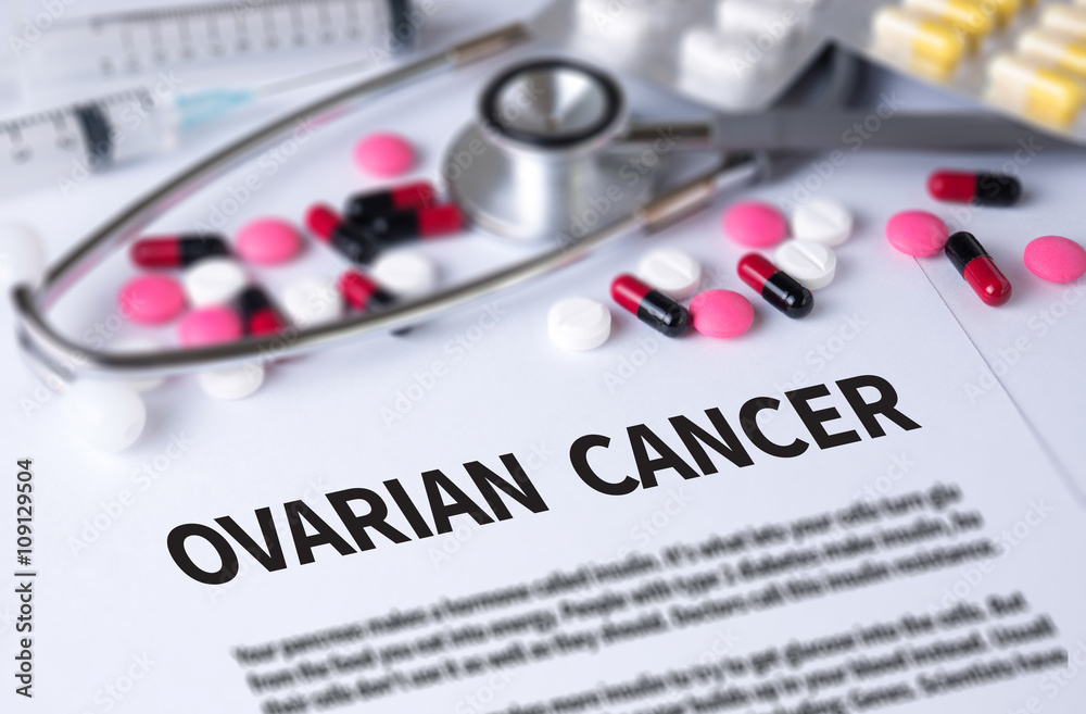 Obraz premium OVARIAN CANCER CONCEPT
