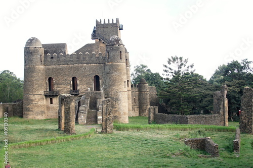 Fasil Ghebbi, fortress city in Gondar, Ethiopia