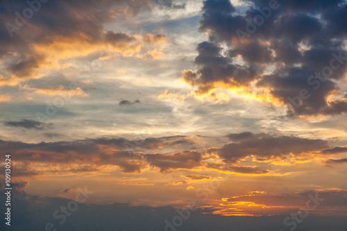 bright sunset sky background © olezzo